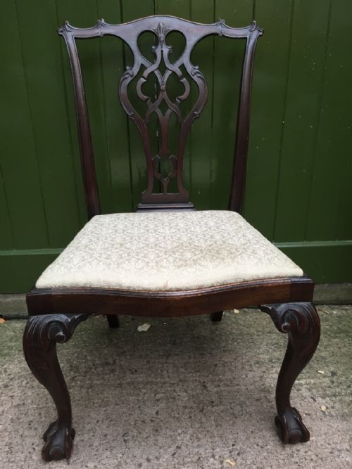SET OF 10 MIDC19TH CARVED MAHOGANY DINING CHAIRS IN THE CHIPPENDALE STYLE - ADDITIONAL PHOTO 12