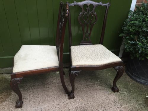 SET OF 10 MIDC19TH CARVED MAHOGANY DINING CHAIRS IN THE CHIPPENDALE STYLE - ADDITIONAL PHOTO 3
