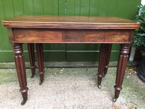 fig 2. Early C19th George IV period metamorphic mahogany extending dining table of Wilkinson patent type.