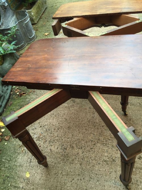 fig 5. Early C19th George IV period metamorphic mahogany extending dining table of Wilkinson patent type.