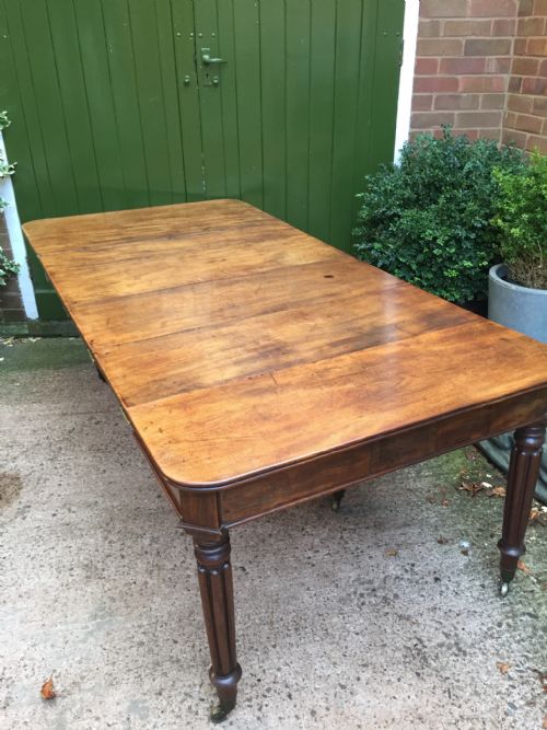 fig 4. Early C19th George IV period metamorphic mahogany extending dining table of Wilkinson patent type.