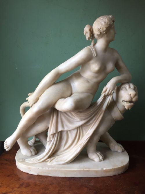 fig 1. C19th Italian carved alabaster sculpture