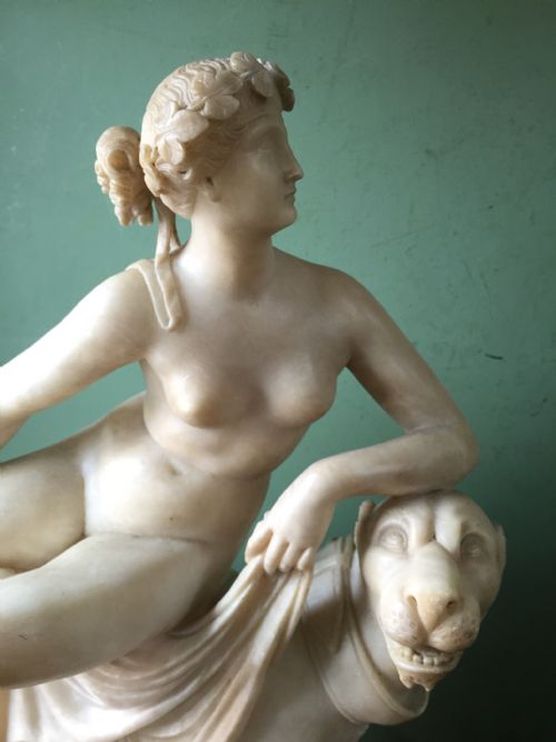 fig 2. C19th Italian carved alabaster sculpture