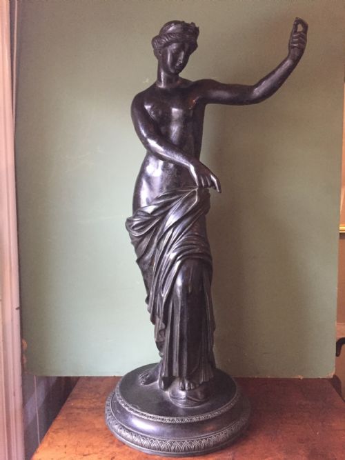 Large C19th Italian Bronze 'Grand Tour' Souvenir Statue After the Antique, of "Venus of Capua".
