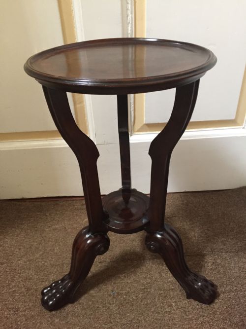 Late C18th George III Period Mahogany Wine Table or Kettle-stand , Probably Irish.