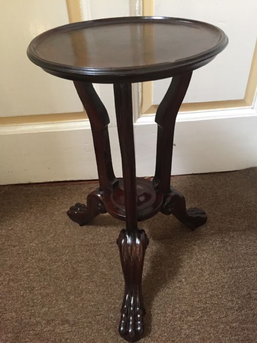 fig 1. Late C18th George III period mahogany wine table or kettle-stand , probably Irish.