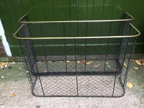 2 Early C19th Regency Period Brass and Wire-mesh 'Nursery' Fire-place Fenders or Guards.
