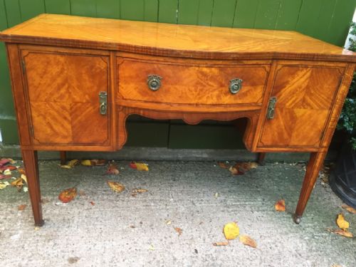 LATE C19TH EARLY C20TH EDWARDIAN PERIOD SATINWOOD VENEERED KNEEHOLE DRESSING TABLE - ADDITIONAL PHOTO 9