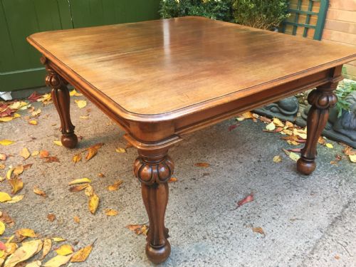 Early C19th George IV Period 'Pull-out' Action Extending Mahogany Dining Table with 3 Original Extra Leaves .