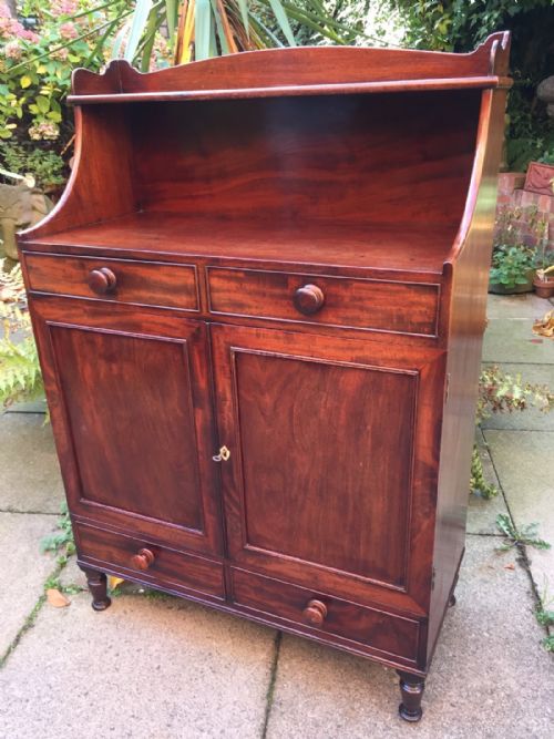 Late C18th George III Period Mahogany 'Butler's Cabinet' or Serving Buffet.