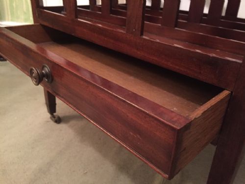 LATE C18TH GEORGE III SHERATON PERIOD MAHOGANY CANTERBURY - ADDITIONAL PHOTO 8