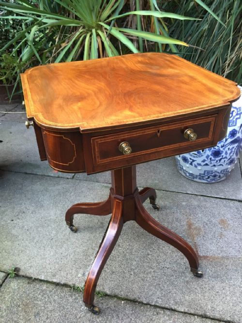 fig 2. Fine late C18th George III Sheraton period mahogany centre or 'drum' table of rare design.