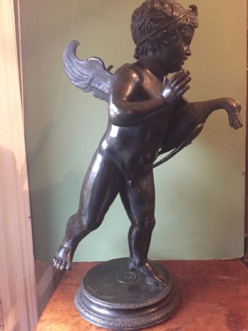 fig 1. Late C19th Italian bronze 'Grand Tour' souvenir ,after the Roman ,fountain figure from Pompeii.