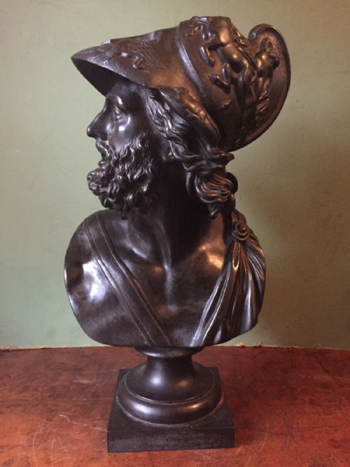 C19th Bronze Bust of the Greek Hero, Ajax.

