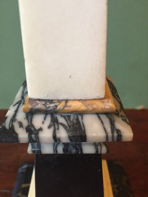 C19TH ITALIAN 'GRAND TOUR' SOUVENIR SPECIMEN MARBLE OBELISK - ADDITIONAL PHOTO 4