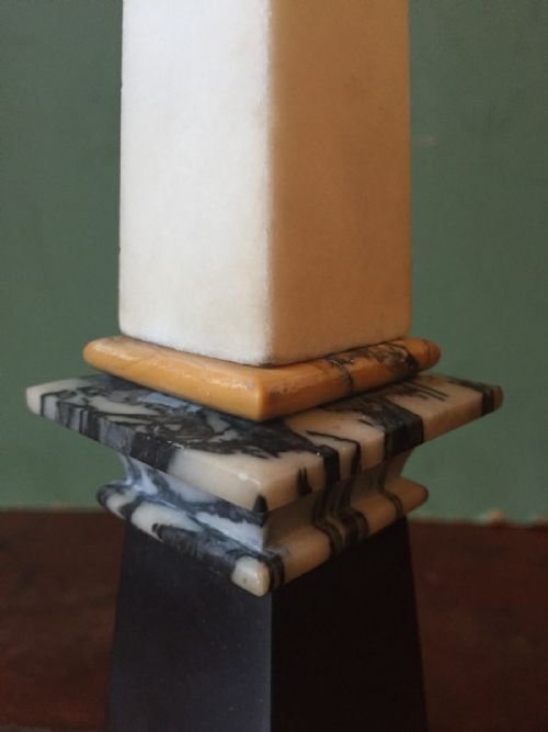 C19TH ITALIAN 'GRAND TOUR' SOUVENIR SPECIMEN MARBLE OBELISK - ADDITIONAL PHOTO 8
