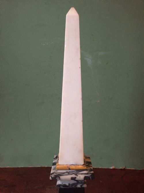 C19TH ITALIAN 'GRAND TOUR' SOUVENIR SPECIMEN MARBLE OBELISK - ADDITIONAL PHOTO 12