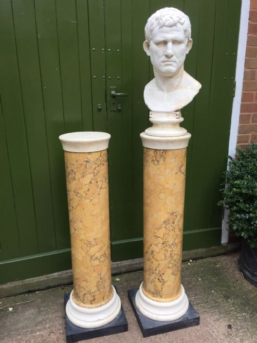 fig 2. Pair of early C19th Regency period scagliola columns.