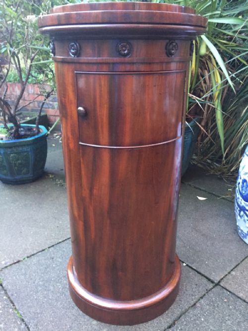 fig 2. Early C19th George IV period mahogany sculpture display column .