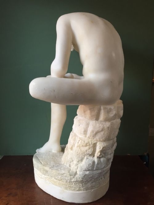 fig 2. Late C19th Italian carved alabaster 'Grand Tour' souvenir sculpture, after the antique, of