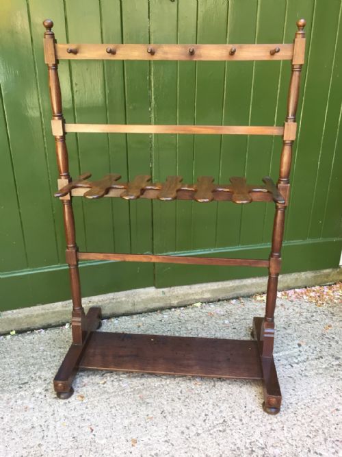 fig 1. Early C19th Regency period mahogany 'Country-House' boot and whip rack .