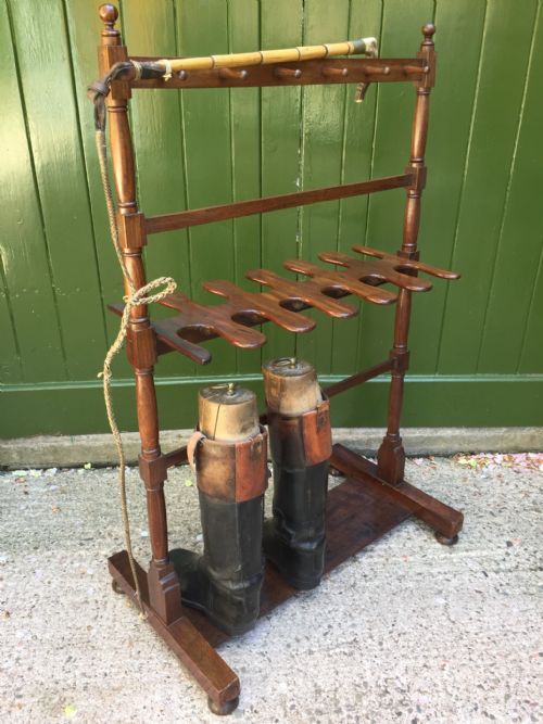 Early C19th Regency Period Mahogany 'Country-house' Boot and Whip Rack .