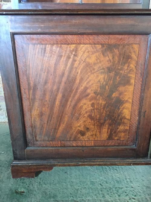fig 3. Fine C18th early George III period mahogany library bookcase with a fitted cupboard base ,in outstanding totally original and untouched condition.