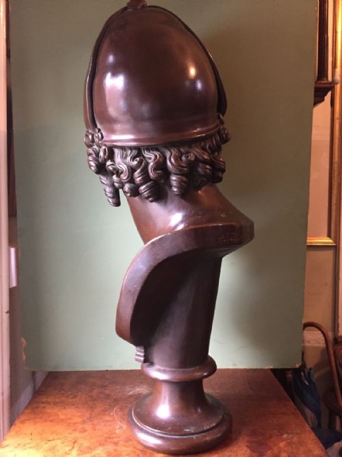 fig 5. Large late C19th bronzed metal bust of