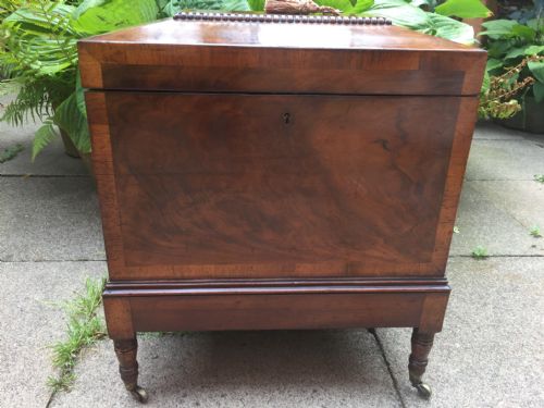 FINE QUALITY EARLY C19TH REGENCY PERIOD MAHOGANY CELLARETTE - ADDITIONAL PHOTO 11