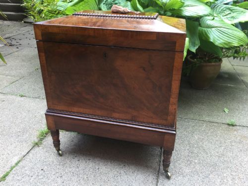 FINE QUALITY EARLY C19TH REGENCY PERIOD MAHOGANY CELLARETTE - ADDITIONAL PHOTO 15