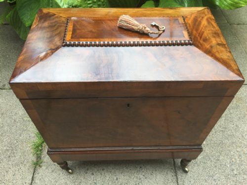FINE QUALITY EARLY C19TH REGENCY PERIOD MAHOGANY CELLARETTE - ADDITIONAL PHOTO 16