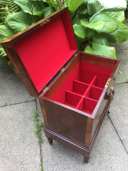 FINE QUALITY EARLY C19TH REGENCY PERIOD MAHOGANY CELLARETTE - ADDITIONAL PHOTO 19
