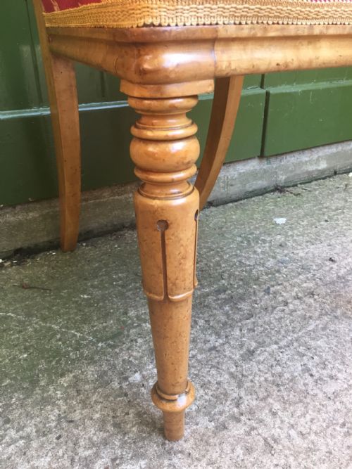 PAIR OF EARLY C19TH WILLIAM IV PERIOD MAPLE BEDROOM OR OCCASIONAL CHAIRS IN THE MANNER OF GILLOWS - ADDITIONAL PHOTO 6
