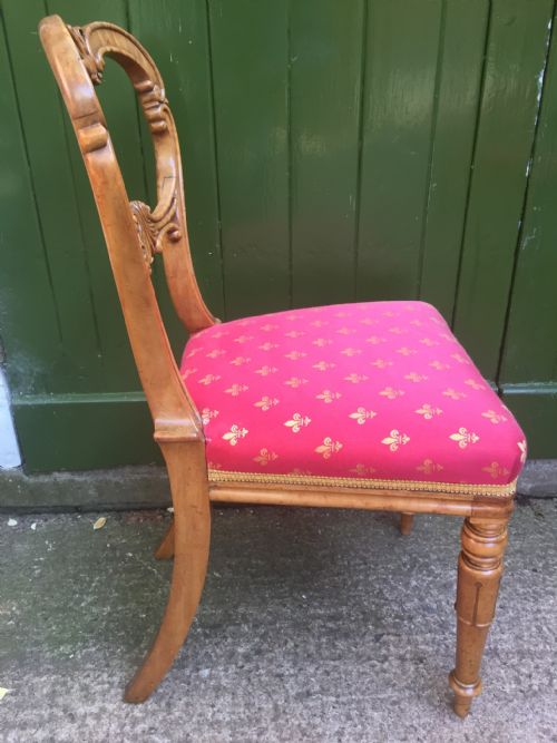PAIR OF EARLY C19TH WILLIAM IV PERIOD MAPLE BEDROOM OR OCCASIONAL CHAIRS IN THE MANNER OF GILLOWS - ADDITIONAL PHOTO 7