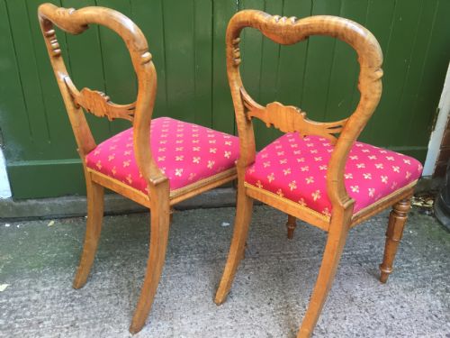 PAIR OF EARLY C19TH WILLIAM IV PERIOD MAPLE BEDROOM OR OCCASIONAL CHAIRS IN THE MANNER OF GILLOWS - ADDITIONAL PHOTO 10