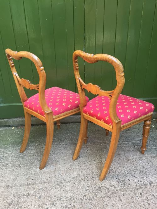 PAIR OF EARLY C19TH WILLIAM IV PERIOD MAPLE BEDROOM OR OCCASIONAL CHAIRS IN THE MANNER OF GILLOWS - ADDITIONAL PHOTO 11