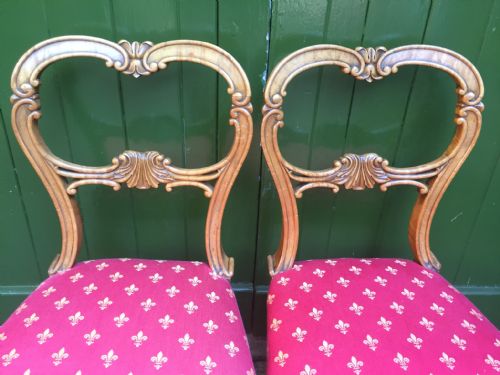PAIR OF EARLY C19TH WILLIAM IV PERIOD MAPLE BEDROOM OR OCCASIONAL CHAIRS IN THE MANNER OF GILLOWS - ADDITIONAL PHOTO 13