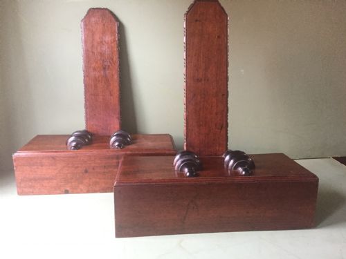 Pair of Early C19th George IV Period Mahogany Salver or Charger Display Stands.