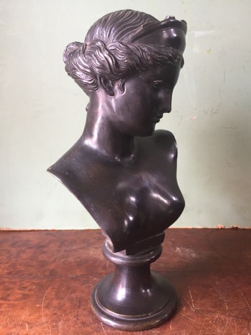 fig 1. C19th Italian bronze desk-top bust study of 
