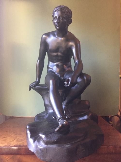 fig 1. Late C19th Italian 'Grand Tour' souvenir bronze reduction , after the antique, by Sommer Foundry, Naples.