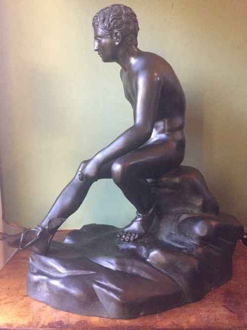 fig 2. Late C19th Italian 'Grand Tour' souvenir bronze reduction , after the antique, by Sommer Foundry, Naples.