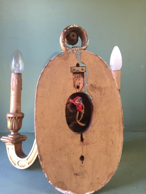 SET OF 4 EARLY C20TH ITALIAN CARVED GILTWOOD 3BRANCH WALLLIGHTS OR SCONCES - ADDITIONAL PHOTO 21