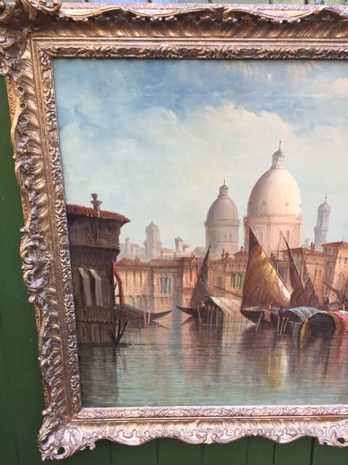 fig 1. C19th oil painting on canvas by St. John Mulholland ,