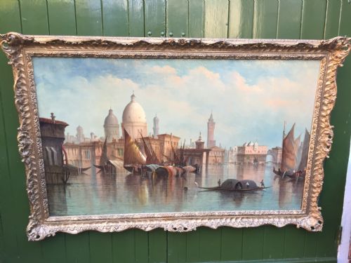 fig 3. C19th oil painting on canvas by St. John Mulholland ,