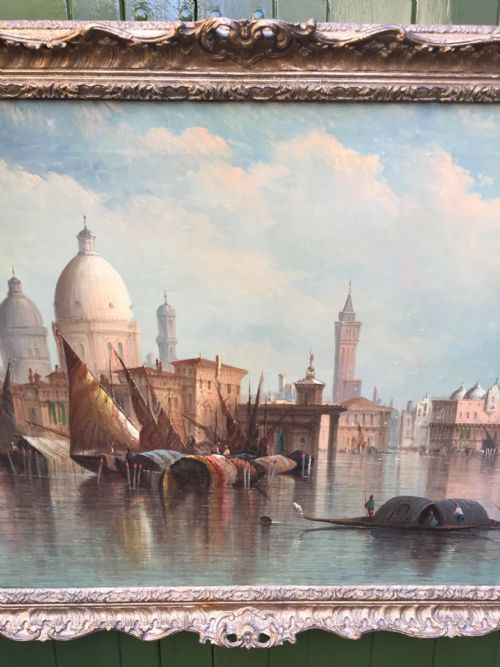 fig 4. C19th oil painting on canvas by St. John Mulholland ,