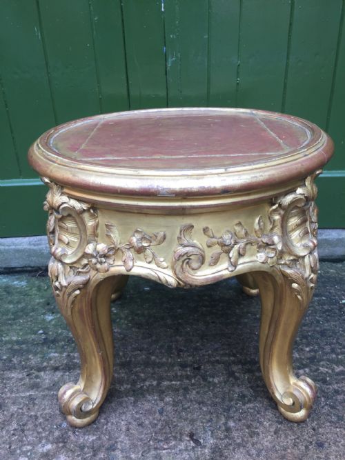 C19th French Carved Giltwood Vase or Jardiniere Stand in the Louis Xvi Style.