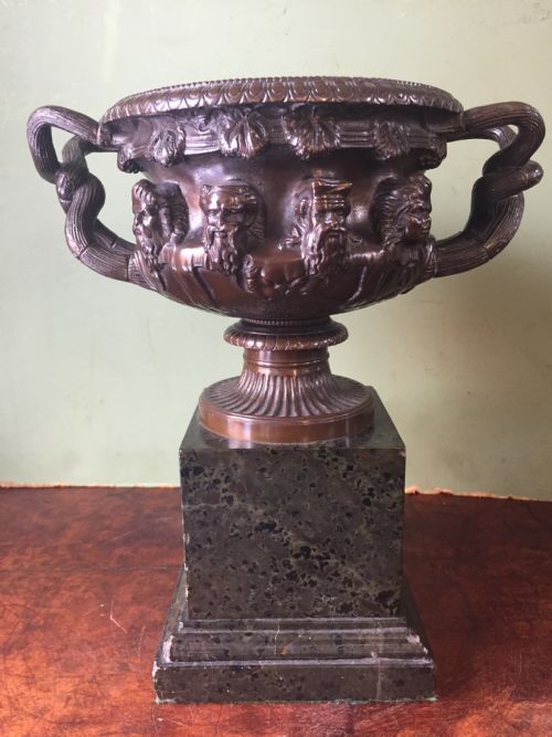 C19th 'Grand Tour' Souvenir Bronze Reduction of "The Albani Vase" Cast by Bardedienne .