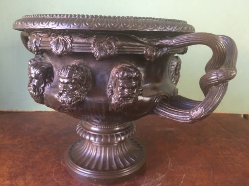 C19TH 'GRAND TOUR' SOUVENIR BRONZE REDUCTION OF THE ALBANI VASE AFTER THE ANTIQUE ORIGINAL - ADDITIONAL PHOTO 13