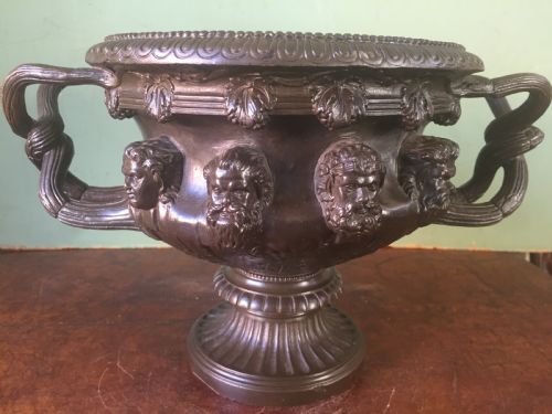C19TH 'GRAND TOUR' SOUVENIR BRONZE REDUCTION OF THE ALBANI VASE AFTER THE ANTIQUE ORIGINAL - ADDITIONAL PHOTO 14