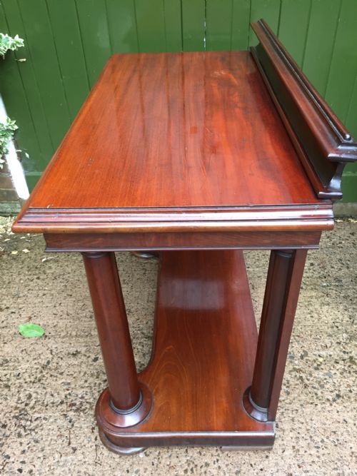 EARLY C19TH WILLIAM IV PERIOD MAHOGANY CONSOLE OR HALL TABLE OF CLASSICAL EMPIRICAL ARCHITECTURAL INSPIRATION - ADDITIONAL PHOTO 19